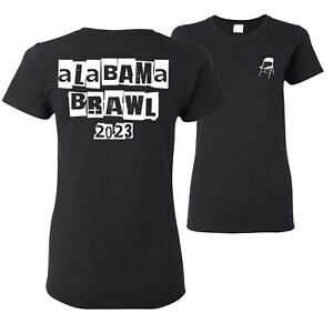 Alabama Boat Brawl 2023 kryptischer Buchstabe Schrift Damen Grafik Shirt