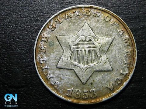 1853 Cent Silver Piece  #K2681 Cover