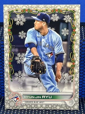 2022 Topps Holiday HYUN JIN RYU Metallic Holiday Toronto Blue Jays - Image 1 of 2