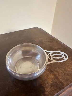 Cartier cuenco de plata de ley con asa con logo Foto 1 de 4