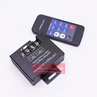 30A LED single Color Dimmer DC12-24V 11key RF Remote For 5050 5630 led strip - Image 1 of 4