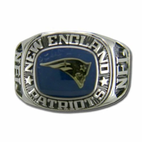 New England Patriots Large Classic Silvertone NFL Ring Cover