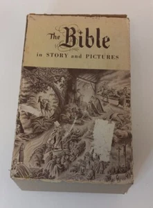 The Bible in Story and Pictures 2 Volume Box Set 1956 Stuttman Publishing Garden - Bild 1 von 12