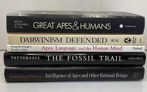 Kuratiert 5er-Posten Bücher Menschlicher Affe Darwin Rumbaugh/Washburn/Tattersall/Beck/Ruse/+ - Bild 1 von 11