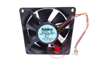 1PC NIDEC D08A-24PU 18B 24V 0.10A 8025 8CM 3-wire cooling fan - Picture 1 of 2