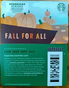 STARBUCKS CARD 2022 " FALL FOR ALL " A BEAUTY 🍂 GREAT PRICE 🍂 BRAND NEW - Picture 1 of 1