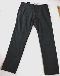 Zara Womens Pants 32x28" Dark Gray Slim Tapered Carrot Trousers Pockets New - Picture 1 of 6