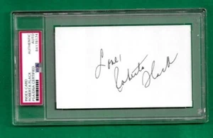 ROBERTA FLACK AUTOGRAPHED INDEX CARD PSA SLABBED, CERTIFIED - Picture 1 of 3