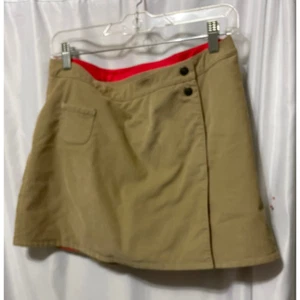 REI Girls Wrap Skirt Brown Side Snap Quilted Lined Pocket XL 18 - Picture 1 of 6