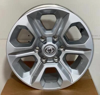 Single (One) New OEM Takeoff '05-'23 Toyota 4Runner Tacoma 17" Silver Rim 75153 - Изображение 1 из 4