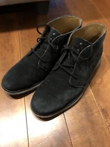 Cole Haan Lunar Grand Chukka Men Shoes Black and Grey Size 9.5M