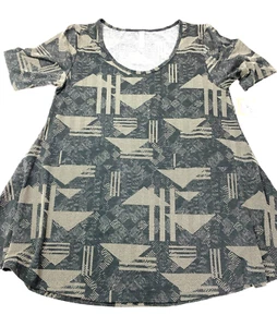LuLaRoe Perfect T Black and Tan Design NWT Size S Women's - Picture 1 of 9