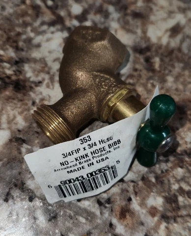 Brass Spigot Water Faucet Vintage  Female Flared USA Nos Cover