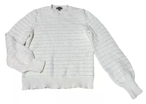 J. Suéter tejido pulóver marfil Crew para mujer - talla mediana - Imagen 1 de 3