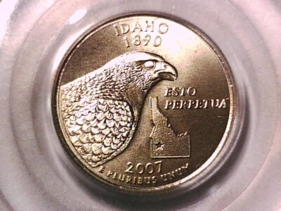 Idaho 2007 D Washington State Quarter PCGS MS 68 Satin Finish 12875541 - Image 1 of 3