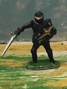 Lone Star Plastic Black Knight Sword and Shield 54mm - Picture 1 of 7