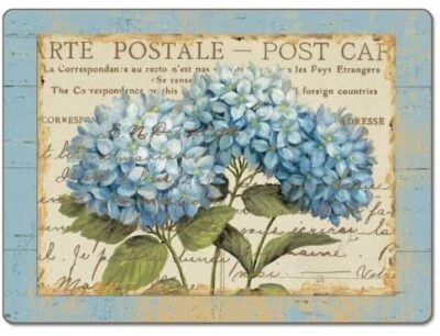 Blue Hydrangeas Hardboard Placemat, Set of 2 - Image 1 of 2