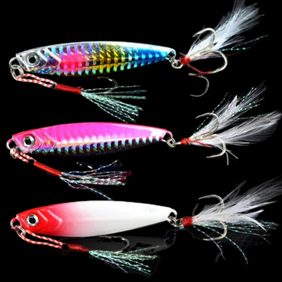 3PCS Metal Spinner Spoon Fishing Lure Hard Bait 10g Jig Hooks Saltwater Swimbait - Image 1 of 1
