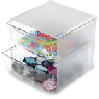 deflecto Organisationsbox Cube 2 Schubladen glasklar aus Polystyrol