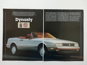 Clipping Ritaglio Articolo 1988 CADILLAC ALLANTÈ La Supercar Accessibile a Tutti - Picture 1 of 3