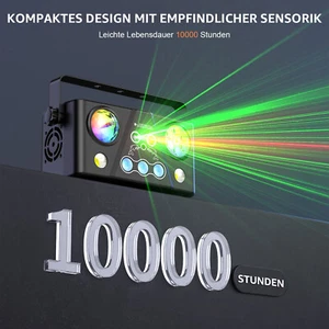 5IN1 LED Laser Projektor RGB Discokugel DMX Bühnenbeleuchtung Mit Fernbedienung - Bild 1 von 8