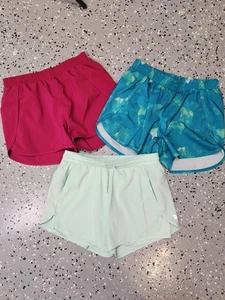 All In Motion Quick-Dri Girls Running Shorts Sz XL (14-16) Lot Of 3 Lined - Picture 1 of 11