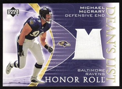 2003 Upper Deck Honor Roll Dean's List Jersey Michael McCrary #DL-MM Ravens - Image 1 of 2