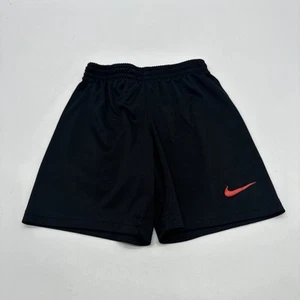 Nike Dri-Fit Shorts Youth Boys Size S 5 Black Logo ..#30797 - Picture 1 of 12