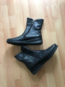 ARA Stiefeletten Luftpolster 41,5 schwarz Echtleder weich und bequem SEHR GUT! - Bild 1 von 4