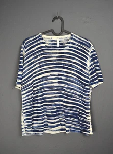 MJ Watson MJW Printed Cotton Sweater L Top Knit - Picture 1 of 7