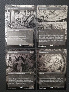 Special Guest: Junji Ito MTG Secret Lair Foil Etched Set Of 4 ENGLISH NM - Picture 1 of 10