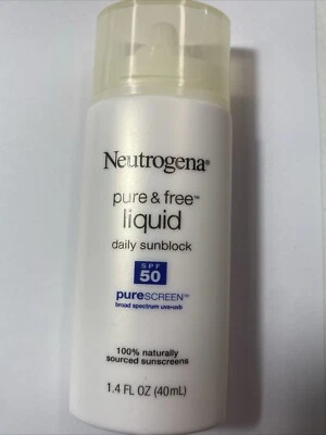 Protector solar facial diario líquido transparente Neutrogena amplio espectro FPS 50 Foto 1 de 3