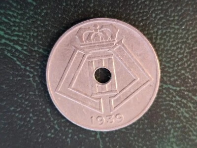 Belgium 1939 10 Centimes, Km# 112, Leopold III - Image 1 of 2