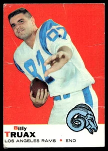 1969 Topps #103 Billy Truax RC Los Angeles Rams Low Grade crease SET BREAK! - Imagen 1 de 2