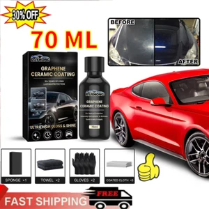 Graphene Ceramic Coating For Automobiles Cars 10+ Years Lasting Long 70ml - Picture 1 of 15