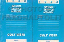 1988 Dodge Plymouth Colt Vista Shop Manual 2 Volume Set Original Repair Service