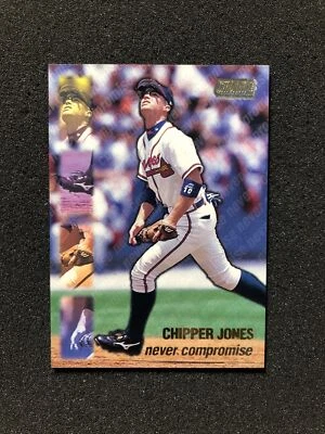 1999 Topps Stadium Club CHIPPER JONES #NC17 Insert NEVER COMPROMISE * MLB CARD - Image 1 of 4