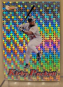 Pacific Crown 1994 prismas círculos de plata #11 Kirby Puckett refractor patio raro - Imagen 1 de 2
