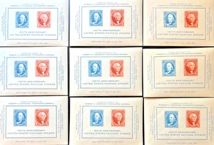 10 DIEZ Como Nuevo 1947 US Scott #948 HOJA DE RECUERDO 100 Aniversario con Tarjetas de Información ~ FS - Imagen 1 de 2