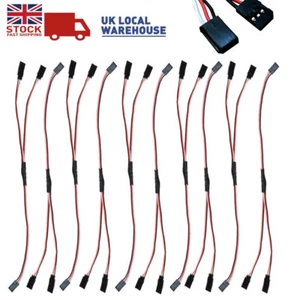 10PCS Servo Y Lead Extension Male Female Connector Wire JR Cable Splitter RC Car - Picture 1 of 14