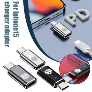 USB Type C Female To 8 Pin Male Adapter Converter For iPhone iPad New iPod J1R5 - Picture 1 of 14