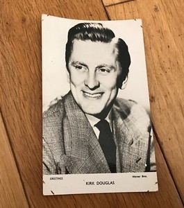Kirk Douglas Photo / Greeting Cards  ☆ By Warner  bros☆ 1950s