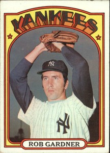 1972 Topps New York Yankees Baseball Card #22 Rob Gardner - VG-EX