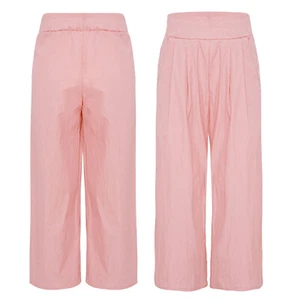 Kids Girls Pants Dance Bottom Travel Trousers Solid Color Beach Wear Gymnastic - Picture 1 of 36