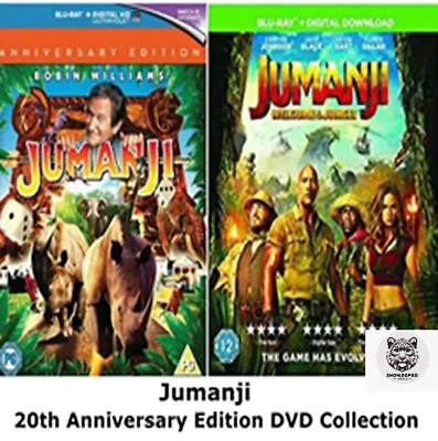 JUMANJI PART  MOVIE FILM 20th EDITION + WELCOME TO THE JUNGLE BluRay Mint - Image 1 of 2