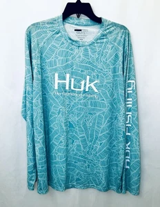 HUK Men's Pursuit Series UV Fishing Shirt Mens Large / Worn Once!! - Picture 1 of 4