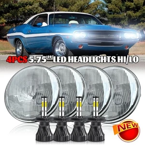 Faros LED HI/LO redondos de haz 4 piezas 5 3/4 5,75" para Chevrolet Corvair 1960-1969 - Imagen 1 de 23
