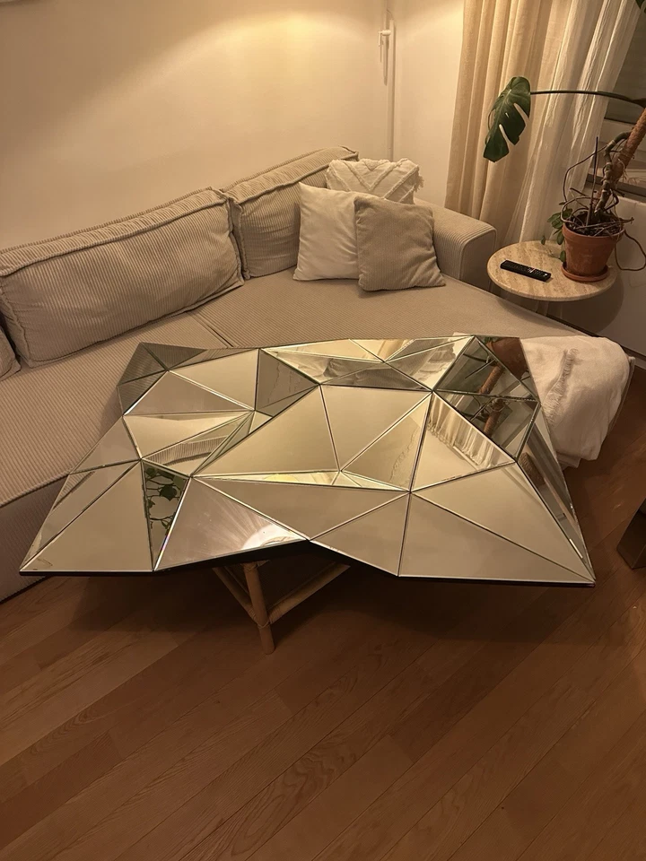 KARE Design Spiegel PRISMA 143x106 cm | Großer 3D Facetten Wandspiegel - Bild 1 von 4