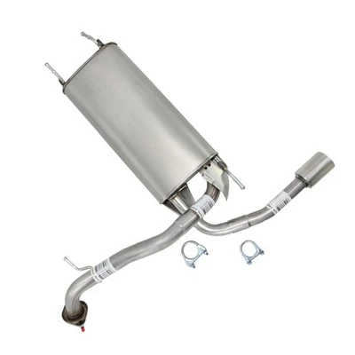 Stainless Steel Rear Exhaust Muffler Assembly fits: 2010-2011 Mazda 3 2.0L - Image 1 of 4