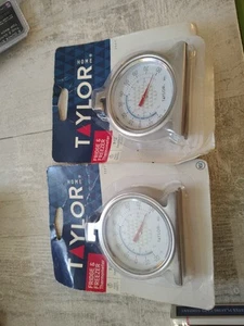 (2) Taylor 3507 TruTemp Refrigerator / Freezer Dial Type Stainless Thermometer - Picture 1 of 17